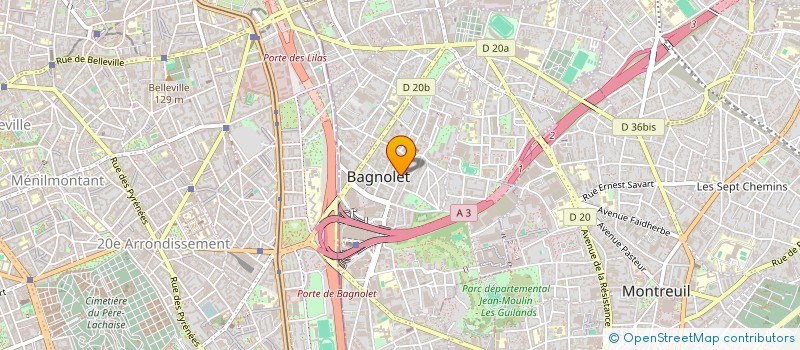 localisation de l'entreprise MONSIEUR ANNE LE HIR à BAGNOLET