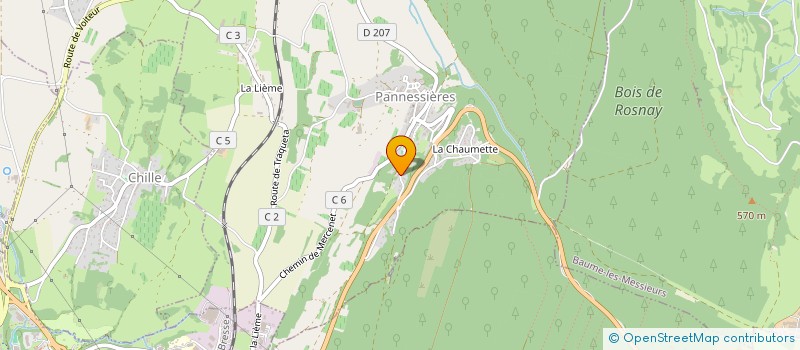 localisation de l'entreprise MONSIEUR ANNE MARIE SOULAGE  PANNESSIERES