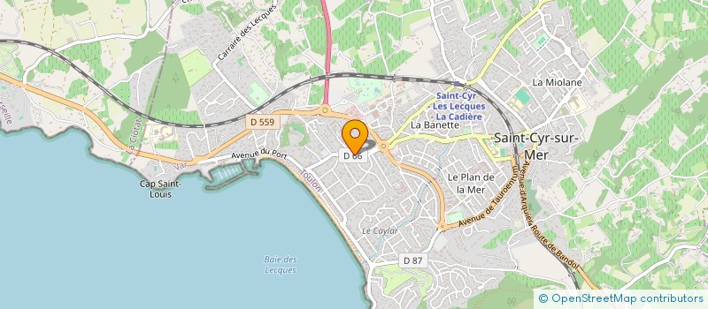 localisation de l'entreprise MONSIEUR ANNE MARON à SAINT-CYR-SUR-MER
