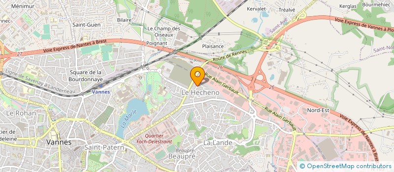localisation de l'entreprise MONSIEUR ANNE SAVARY DE BEAUREGARD  VANNES