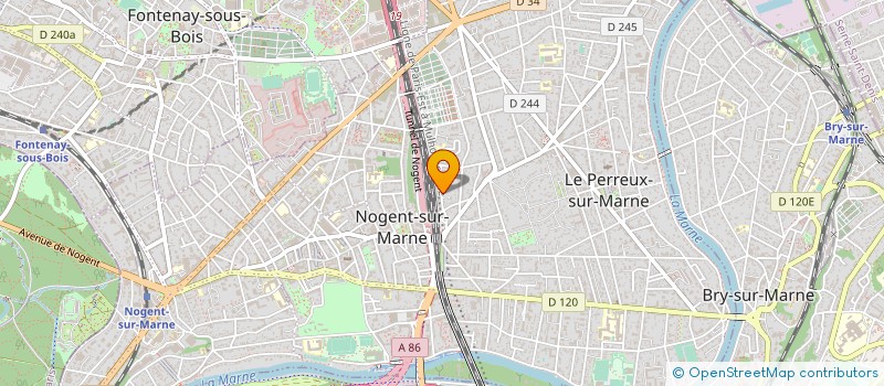 localisation de l'entreprise MONSIEUR ANNE-SOPHIE TRUMEAU  LE PERREUX-SUR-MARNE