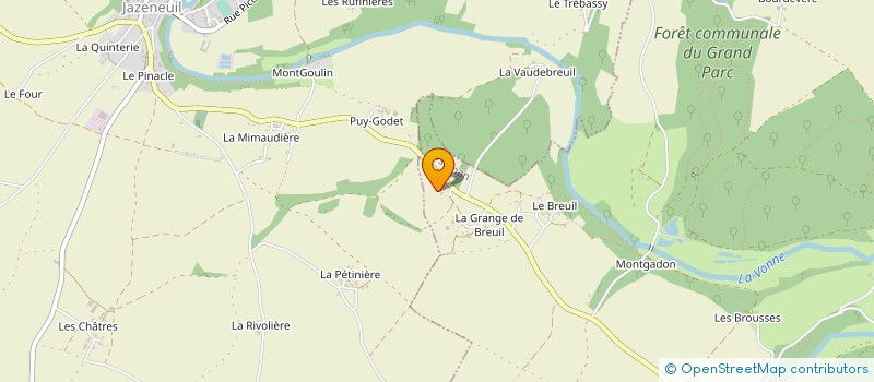 localisation de l'entreprise MONSIEUR ANNETTE BERGEON  LUSIGNAN