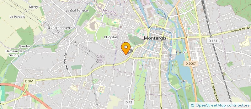 localisation de l'entreprise MONSIEUR ANNICET KOUFEIDJI à MONTARGIS