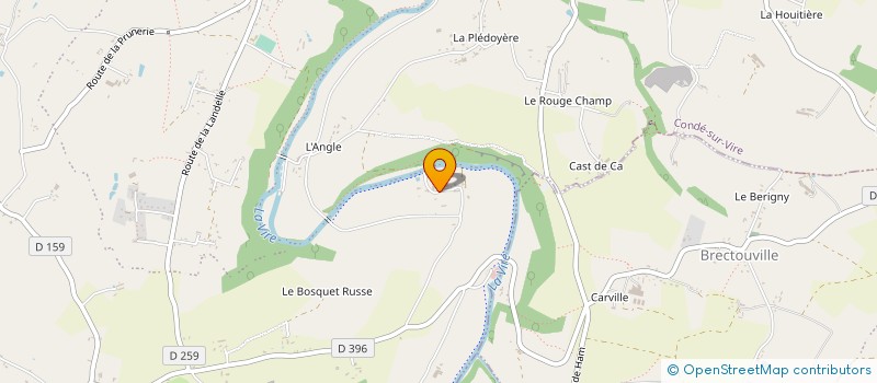 localisation de l'entreprise MONSIEUR ANNICET LEGUELINEL  CONDE-SUR-VIRE