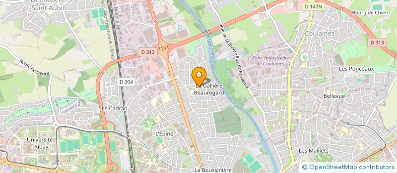 localisation de l'entreprise MONSIEUR ANNICK MALHEUVRE à LE MANS