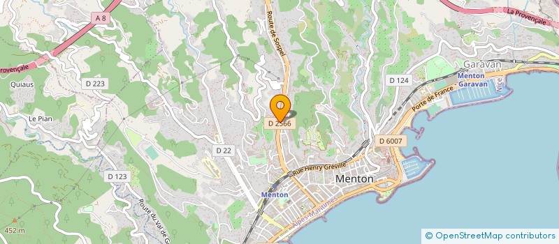 localisation de l'entreprise MONSIEUR ANNIE CORDOMI à MENTON