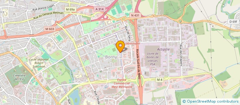 localisation de l'entreprise MONSIEUR ANNTOINE LAVASTRE  METZ