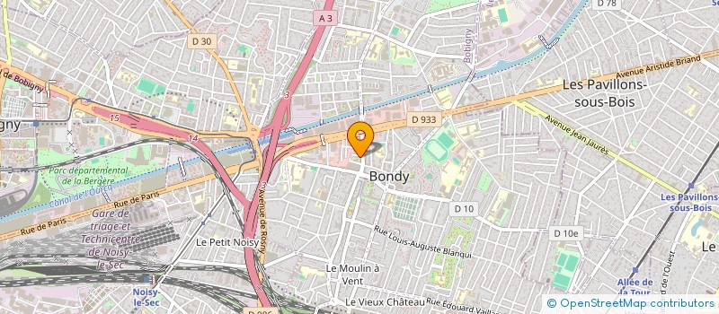 localisation de l'entreprise MONSIEUR ANOIR BEN OUN  BONDY