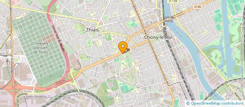 localisation de l'entreprise MONSIEUR ANOIR BERRACHECH  THIAIS