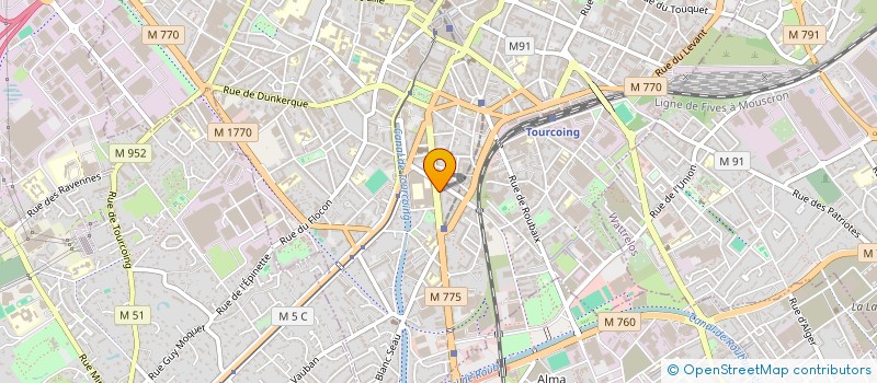 localisation de l'entreprise MONSIEUR ANOUAR BEN BRAHIM  TOURCOING