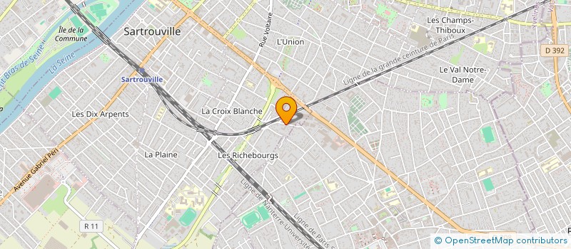 localisation de l'entreprise MONSIEUR ANOUAR BRIKI  SARTROUVILLE