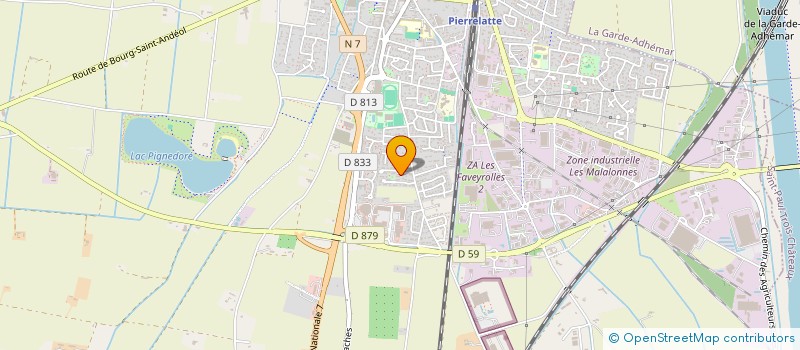 localisation de l'entreprise MONSIEUR ANOUAR CHOUIEKH  PIERRELATTE