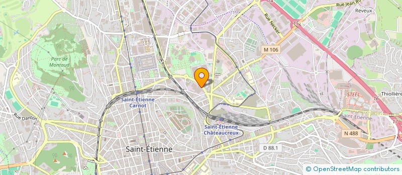 localisation de l'entreprise MONSIEUR ANOUAR CREDOZ  SAINT-ETIENNE