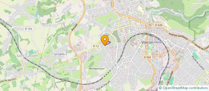 localisation de l'entreprise MONSIEUR ANOUAR GAZZOU  VOIRON