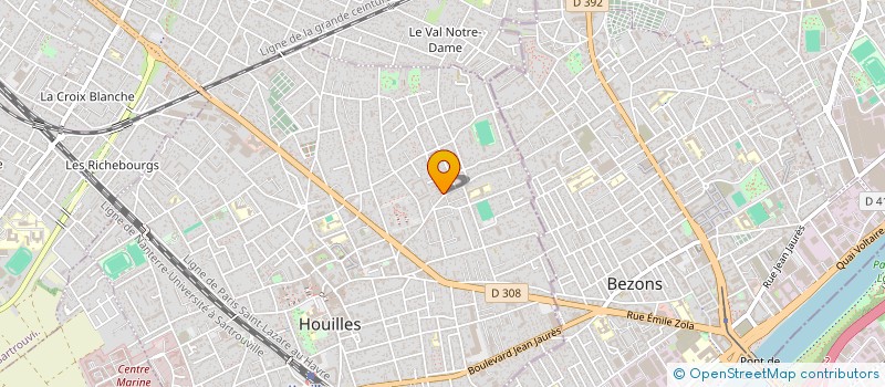 localisation de l'entreprise MONSIEUR ANOUAR KOUKOUCH  HOUILLES