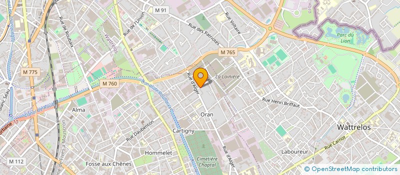 localisation de l'entreprise MONSIEUR ANOUAR MOHAMADI AKHANNICH  ROUBAIX