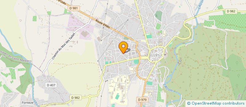 localisation de l'entreprise MONSIEUR ANOUAR TEDHINA  UZES