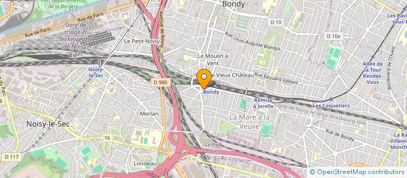 localisation de l'entreprise MONSIEUR ANOUAR TOUIL  BONDY