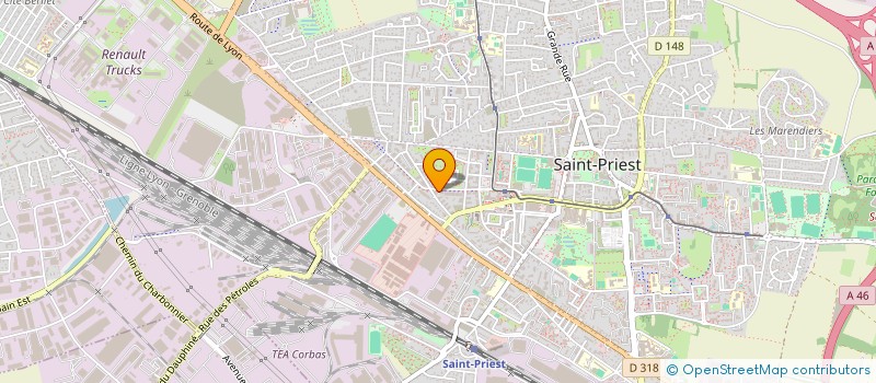 localisation de l'entreprise MONSIEUR ANOUCHEH HEIDARI BIGVAND  SAINT-PRIEST