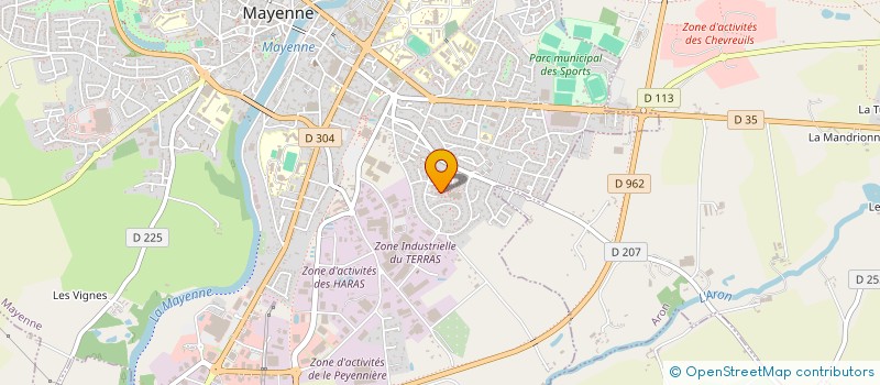 localisation de l'entreprise MONSIEUR ANOUWAR HAROUN AHMAD  MAYENNE