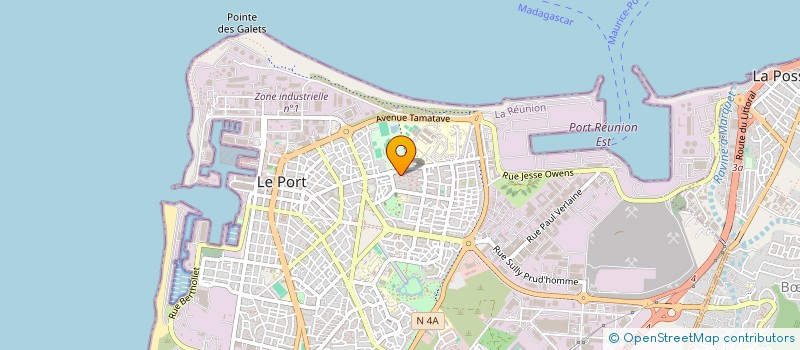 localisation de l'entreprise MONSIEUR ANRIFDINE OUSSENI BACO à LE PORT