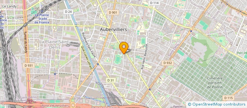 localisation de l'entreprise MONSIEUR ANSEIME DIONE MENDY  AUBERVILLIERS