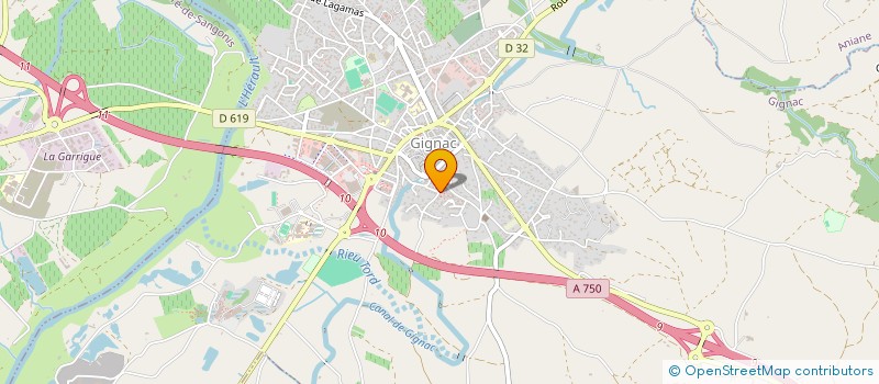 localisation de l'entreprise MONSIEUR ANSELME SANCHEZ  GIGNAC