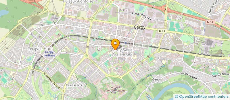 localisation de l'entreprise MONSIEUR ANSOU-OTIS SANE  CERGY