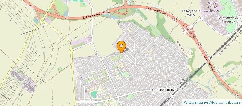 localisation de l'entreprise MONSIEUR ANSOUMANE SYLLA  GOUSSAINVILLE