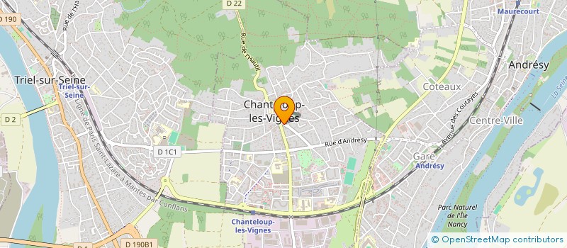 localisation de l'entreprise MONSIEUR ANSUMOUDINE MOHAMED à CHANTELOUP-LES-VIGNES