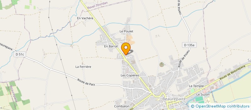 localisation de l'entreprise MONSIEUR ANTAR BELLIL  BEAUREPAIRE