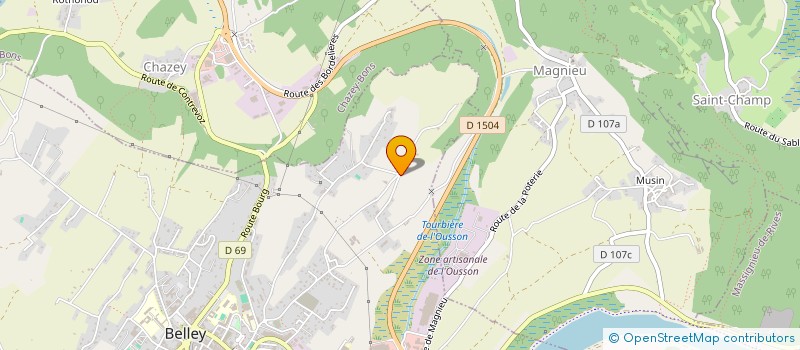 localisation de l'entreprise MONSIEUR ANTHELME PERRIN  BELLEY