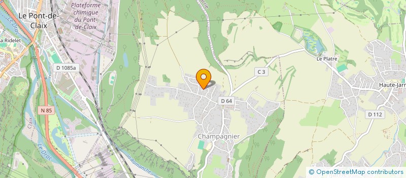 localisation de l'entreprise MONSIEUR ANTHIME CHARBONNIER  CHAMPAGNIER