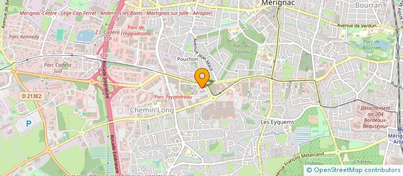 localisation de l'entreprise MONSIEUR ANTHIME RODIN  MERIGNAC