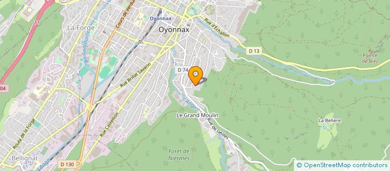 localisation de l'entreprise MONSIEUR ANTHONIN CURVAT à OYONNAX