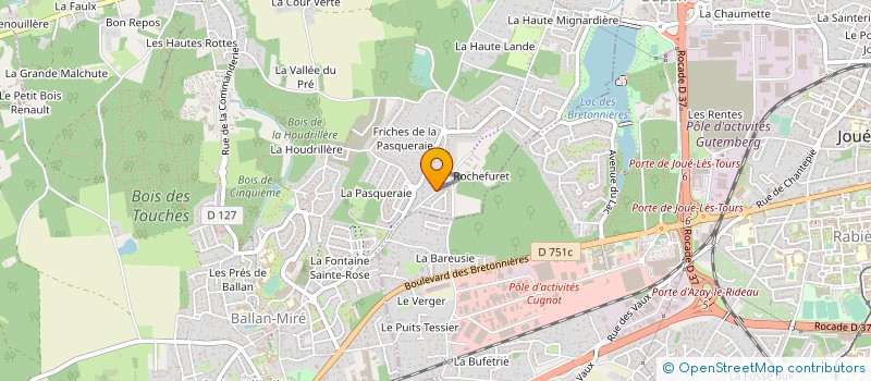 localisation de l'entreprise MONSIEUR ANTHONY ABONNEAU  BALLAN-MIRE