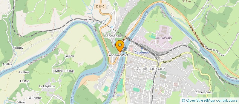 localisation de l'entreprise MONSIEUR ANTHONY ADGIE  CAPDENAC