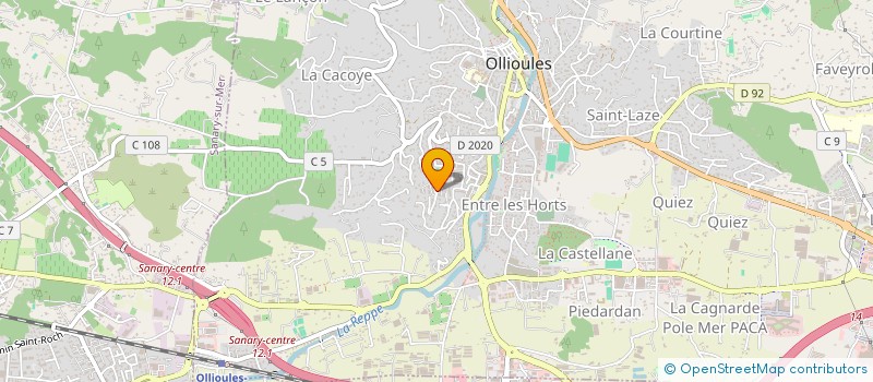 localisation de l'entreprise MONSIEUR ANTHONY AGEA Y COCA à OLLIOULES