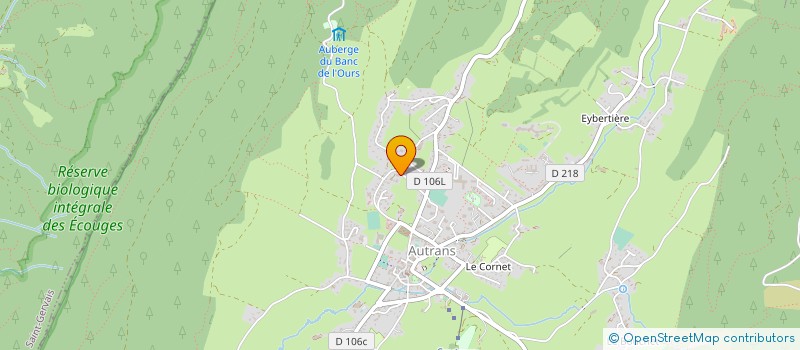localisation de l'entreprise MONSIEUR ANTHONY AGUIARD à AUTRANS-MEAUDRE EN VERCORS