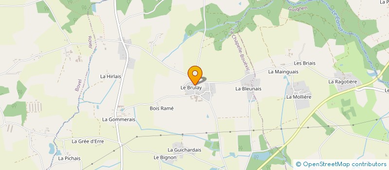 localisation de l'entreprise MONSIEUR ANTHONY AIMARD  LA CHAPELLE-BOUEXIC