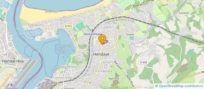 localisation de l'entreprise MONSIEUR ANTHONY AIMON à HENDAYE