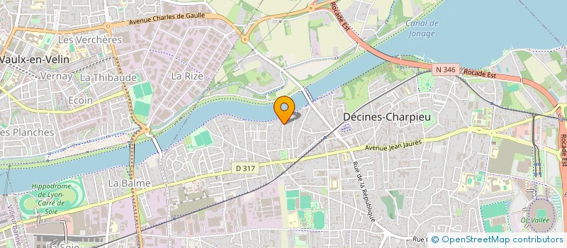 localisation de l'entreprise MONSIEUR ANTHONY ALBIN  DECINES-CHARPIEU