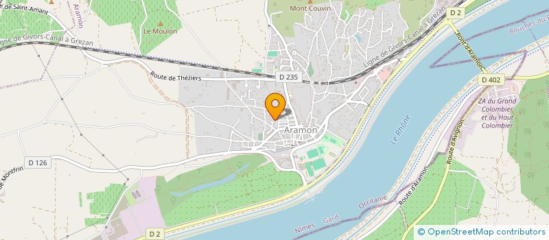 localisation de l'entreprise MONSIEUR ANTHONY ALCANIZ  ARAMON