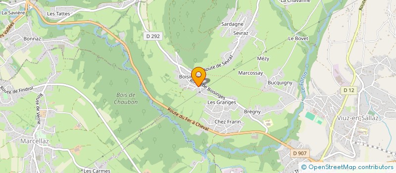 localisation de l'entreprise MONSIEUR ANTHONY ALEGRE  VIUZ-EN-SALLAZ