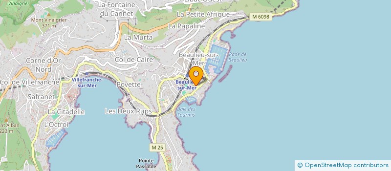 localisation de l'entreprise MONSIEUR ANTHONY ALEXANDRE FAURE  BEAULIEU-SUR-MER