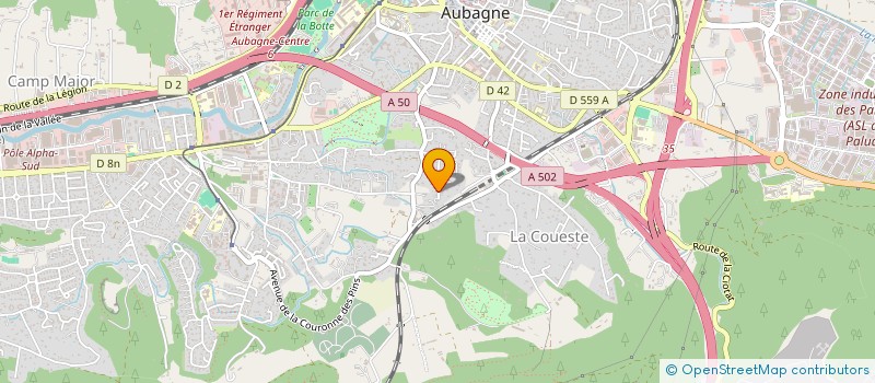 localisation de l'entreprise MONSIEUR ANTHONY ALGIERI  AUBAGNE