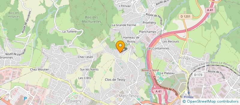 localisation de l'entreprise MONSIEUR ANTHONY ALVIN  EPAGNY METZ-TESSY