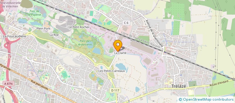 localisation de l'entreprise MONSIEUR ANTHONY AMONEAU à TRELAZE