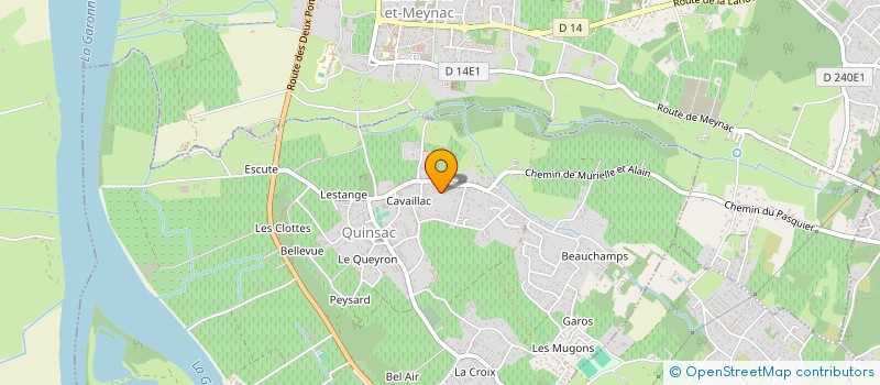 localisation de l'entreprise MONSIEUR ANTHONY AMOREAU  QUINSAC