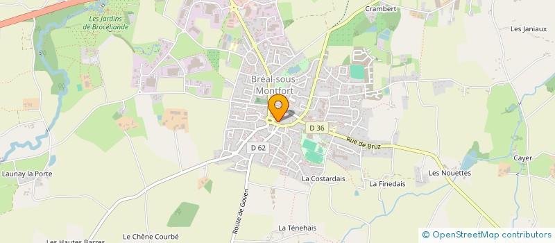 localisation de l'entreprise MONSIEUR ANTHONY ANGE  BREAL-SOUS-MONTFORT